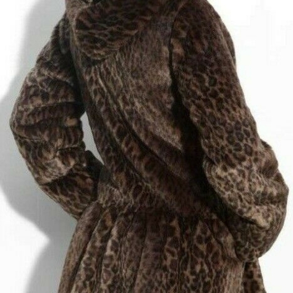 HP. Free People Leopard Print Peplum Coat - Picture 4 of 16